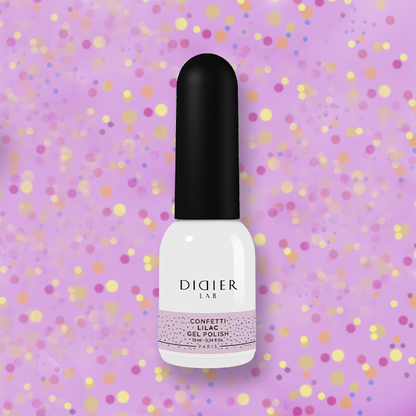 GEL POLISH "DIDIER LAB", CONFETTI, LILAC 10ML