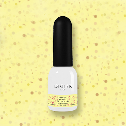 GEL POLISH "DIDIER LAB", CONFETTI, PASTEL 10ML