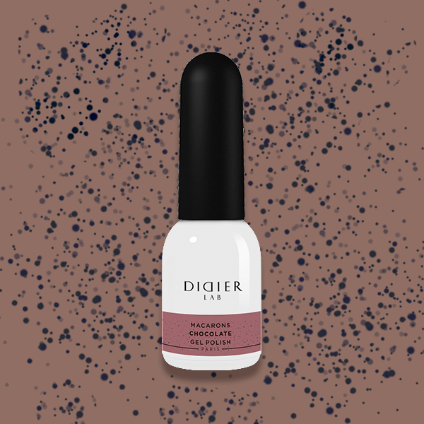 Gel polish "Didier Lab", Macarons, Chocolate 10 ml