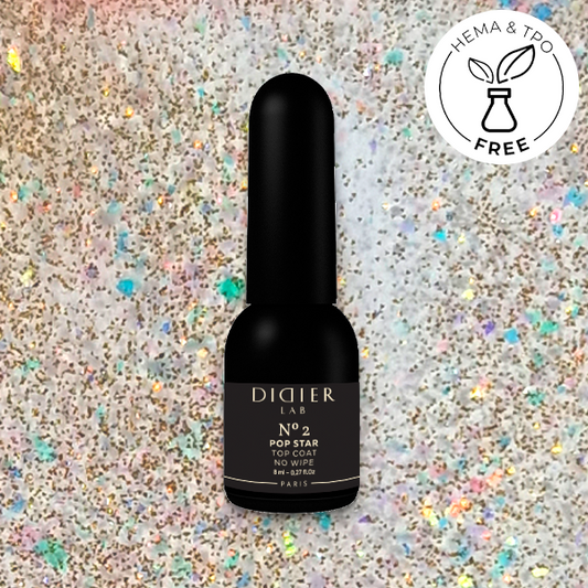 Gel polish Top coat no wipe "Didier Lab", Pop Star, No2