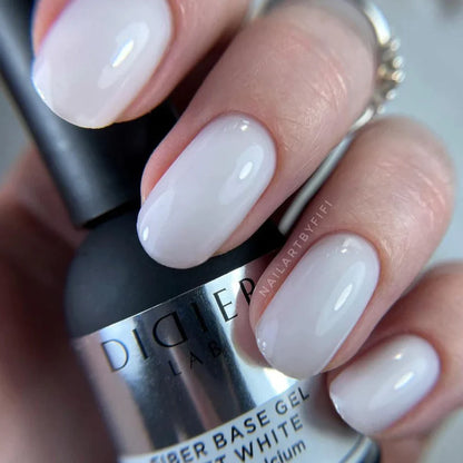Fiber base coat "Didier Lab", Soft White, 0.34 fl.oz / 10 ml
