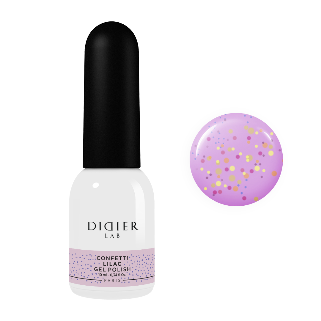 Gel Polish "Didier Lab", Confetti, Lilac 10ml