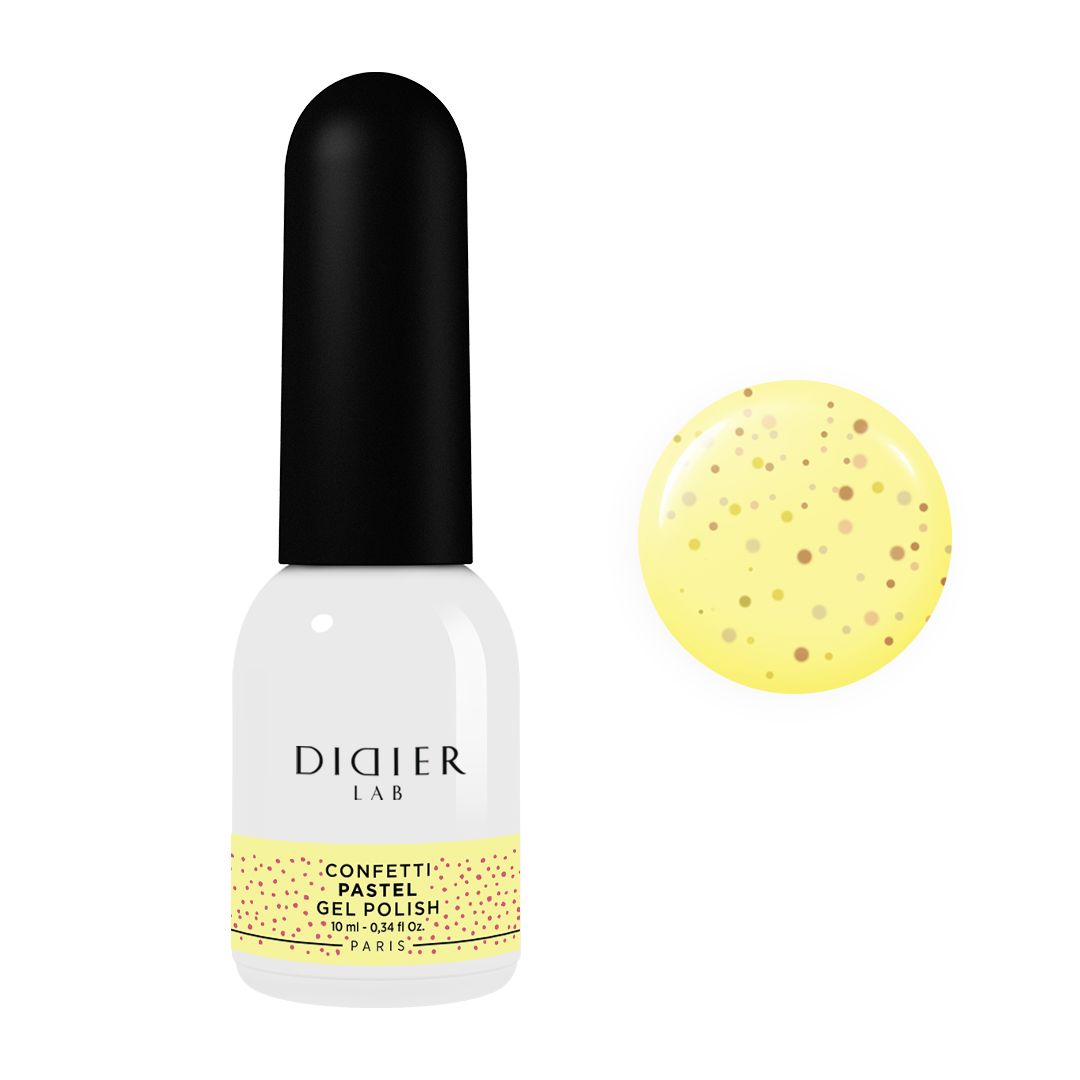 GEL POLISH "DIDIER LAB", CONFETTI, PASTEL 10ML