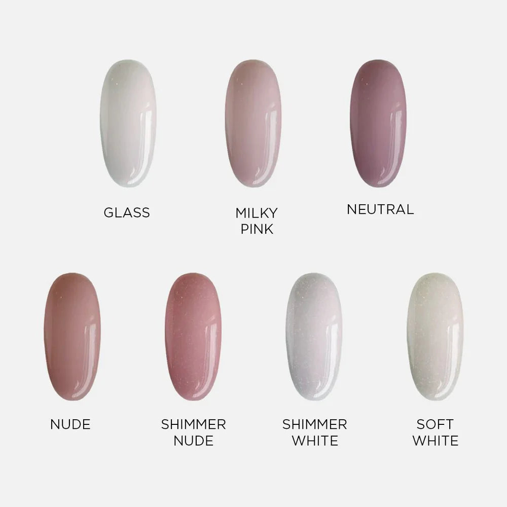 Fiber base coat "Didier Lab", Milky Pink, 0.34 fl.oz / 10 ml